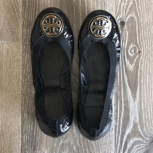Black Tory Burch Flats